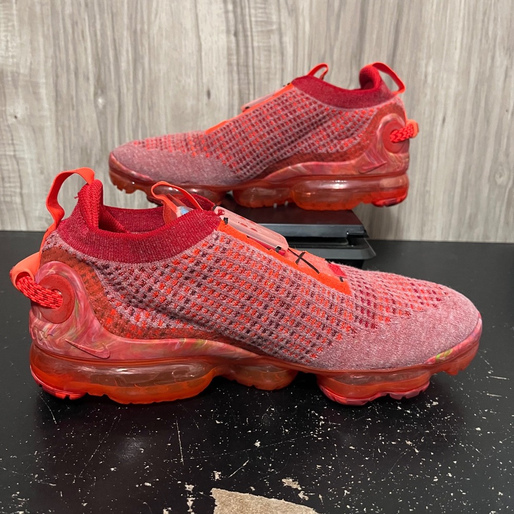 Nike Air VaporMax 2020 Flyknit 'Team Red' Mens Size 8 Womens 9.5 CT1823-600 - Picture 3 of 9
